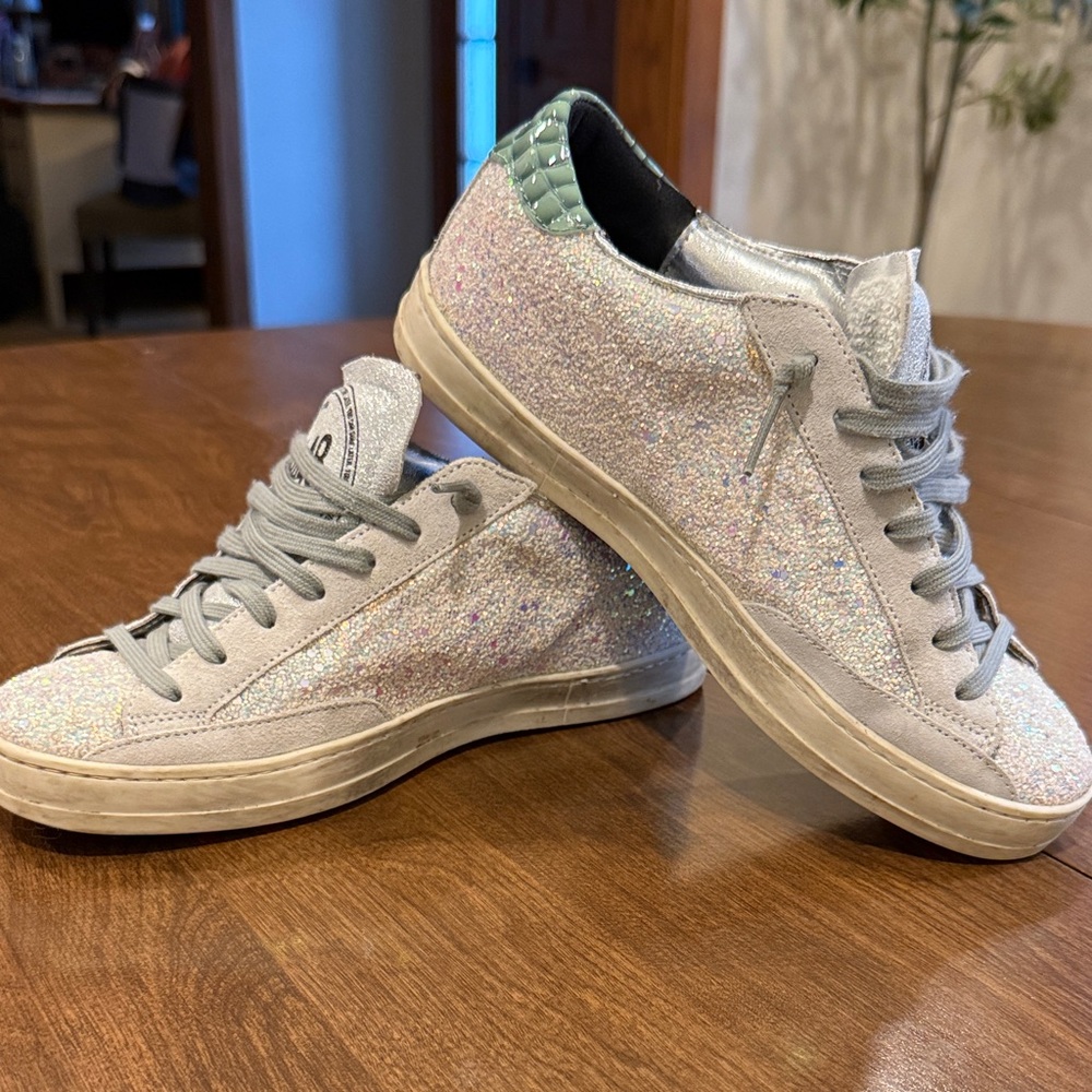 P448 Iridescent Glitter Sneakers